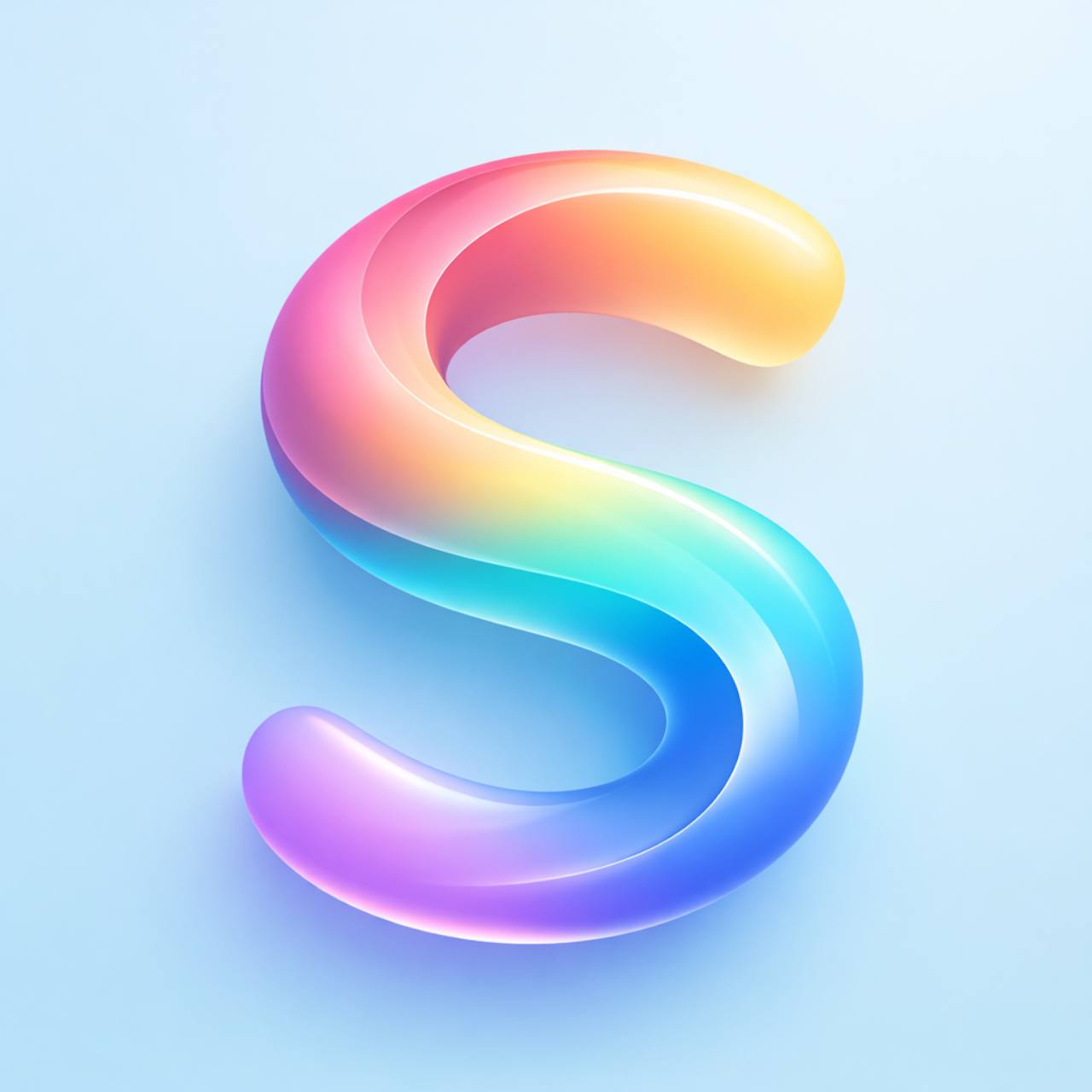 Synka Teamを象徴するカラフルな立体のS